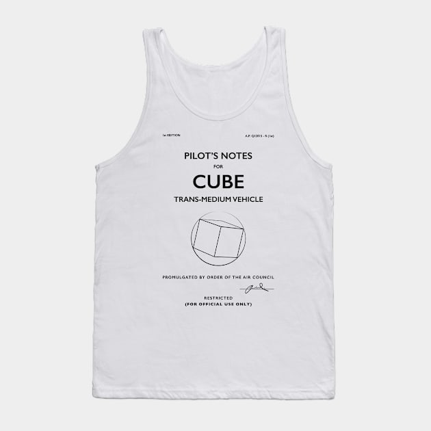 Cube (in sphere) UAP Pilot Notes Tank Top by 33oz Creative